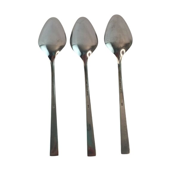 1847 Rogers Bros Navaho Stainless Steel Flatware Forks Spoons Lot of 8 - Picture 5 of 11